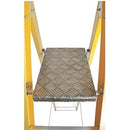 Heavy Duty Fibreglass 8-Step Platform Step Ladder For Industrial Use - 2.30m