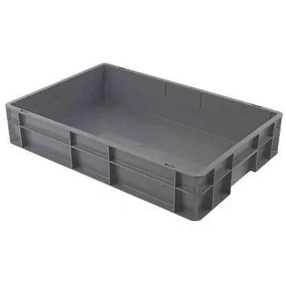 Heavy Duty Black Polypropylene Euro Container For Warehouse - 600mm