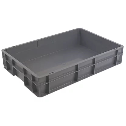 Heavy Duty Black Polypropylene Euro Container For Warehouse - 600mm