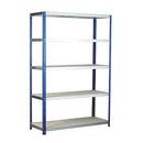 Commercial 5-Tier Powder-Coated Steel Shelving Garage And Office Storage