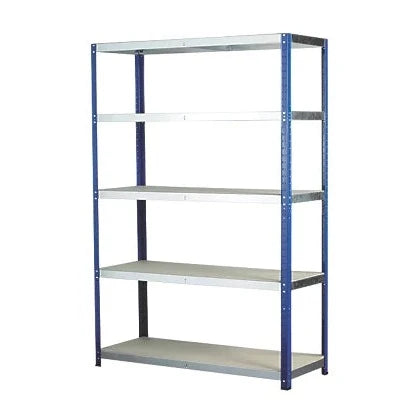 Commercial 5-Tier Powder-Coated Steel Shelving Garage And Office Storage