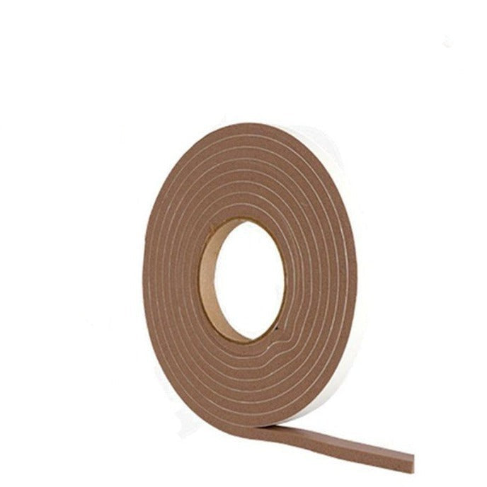 Brown Extra Thick Self-Adhesive Rubber Foam Weatherstrips For Effective Sealing