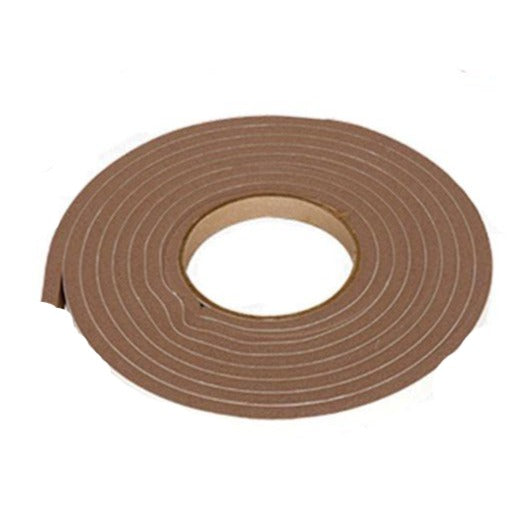 Brown Extra Thick Self-Adhesive Rubber Foam Weatherstrips For Effective Sealing