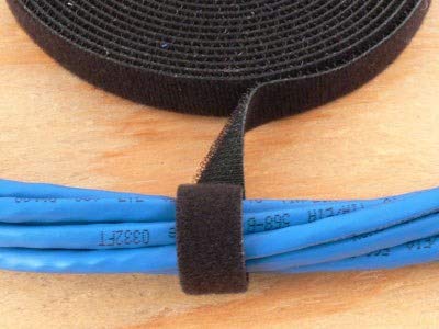 High-Durable Black One-Wrap Hook & Loop Tape For Internal And External