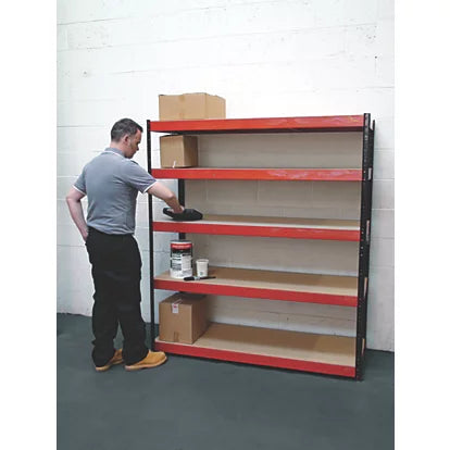 Premium 5-Tier Powder-Coated Steel Shelving For Stores And Workshops