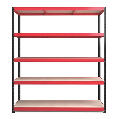 Premium 5-Tier Powder-Coated Steel Shelving For Stores And Workshops