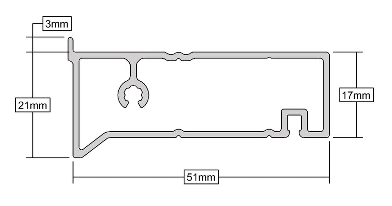 High-Performance UPVC Door Infill Bar Seamless Solutions For Door Thresholds - 51mm