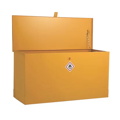 Professional Grade Yellow Flammable Liquid Flat Top Storage Bin - 1168mm