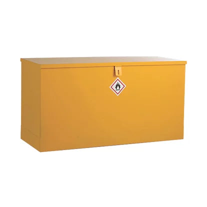 Professional Grade Yellow Flammable Liquid Flat Top Storage Bin - 1168mm