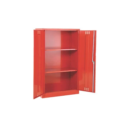 Ultra Durable Red 2-Shelf Pesticide Cabinet Secure Storage For Fertilisers & Chemicals