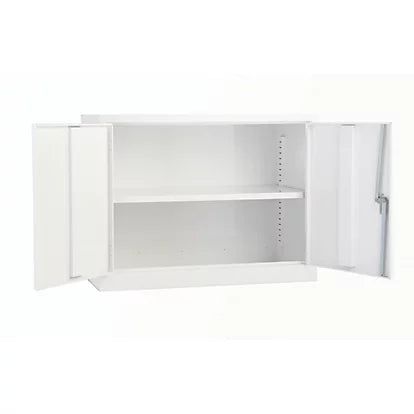 Professional White 1-Shelf Acid Cabinet For Flammable Liquids & Chemicals