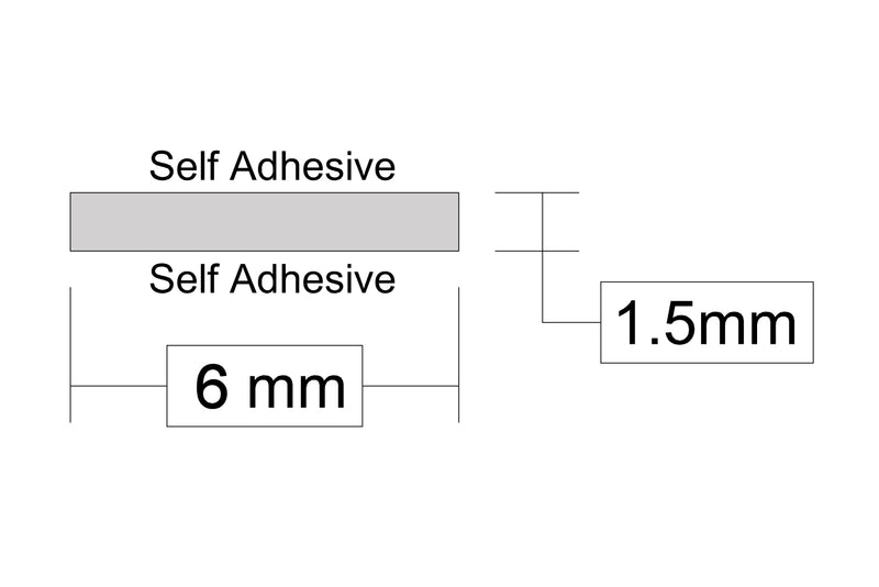 Premium Quality Clear Double Sided Acrylic Tape For Glass Bonding - 20mm