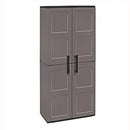 High-Durable Double Door Grey Flat Plastic Tool Store For Tall Items