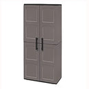 High-Durable Double Door Grey Flat Plastic Tool Store For Tall Items