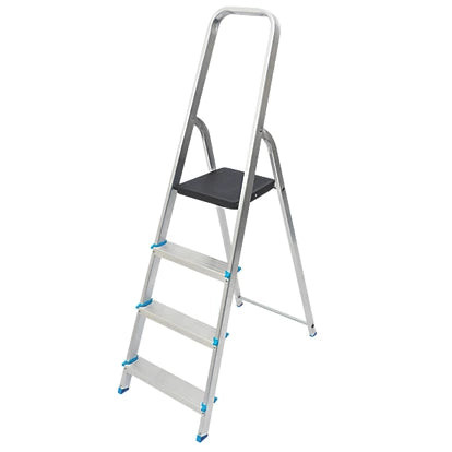 Premium Grade Aluminium 4-Step Platform Step Ladder - 1.44m