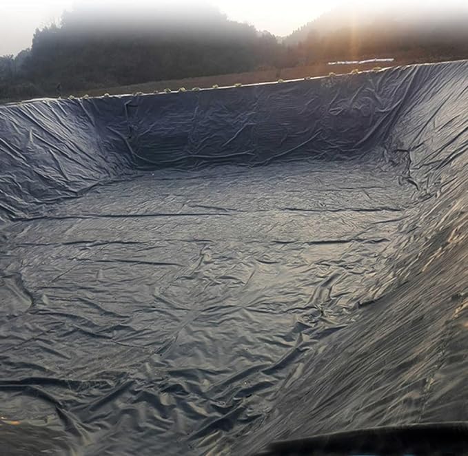 Heavy Duty 0.35mm HDPE Black Pond Liner 25 Year Guarantee With Free Underlay