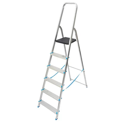 High Quality Aluminium 6-Step Platform Step Ladder Perfect For Home Use