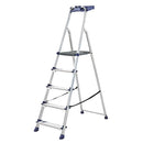Premium Quality Aluminium 5-Step Platform Step Ladder For Home Use - 1.7m