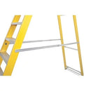 Premium Grade Fibreglass 10-Step Swingback A-Frame Step Ladder - 2m