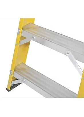 Premium Grade Fibreglass 10-Step Swingback A-Frame Step Ladder - 2m