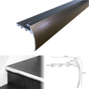 Premium Anodised Aluminium Bull Nose Stair Nosing 2700mm for 5mm LVT Flooring High-Durability Edge Profile