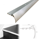 Premium Anodised Aluminium Bull Nose Stair Nosing 2700mm for 5mm LVT Flooring High-Durability Edge Profile