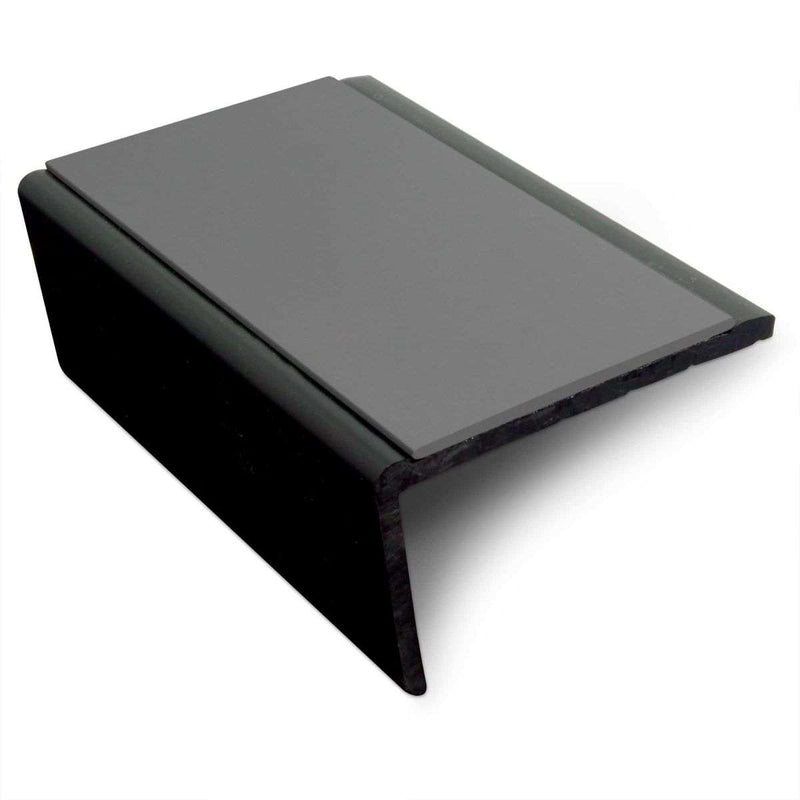 Premium 56mm x 32.5mm Slimline PVC Non-Slip Stair Nosing Hard Nose Commercial & Home Safety