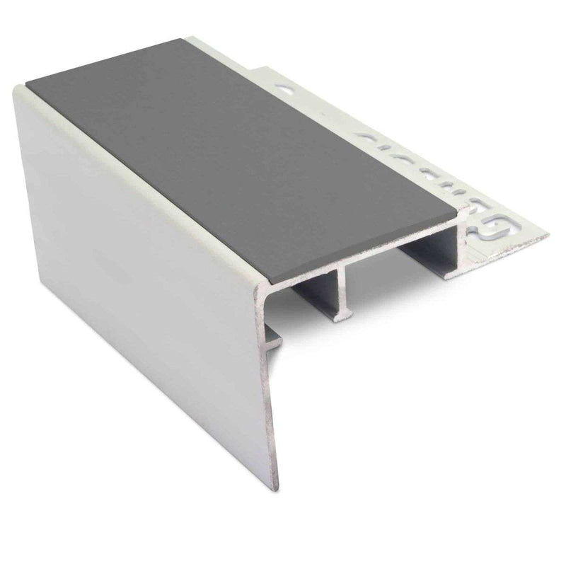 Heavy-Duty Non-Slip Tile-In Stair Nosing Premium Aluminium with PVC Grip Safe & Durable