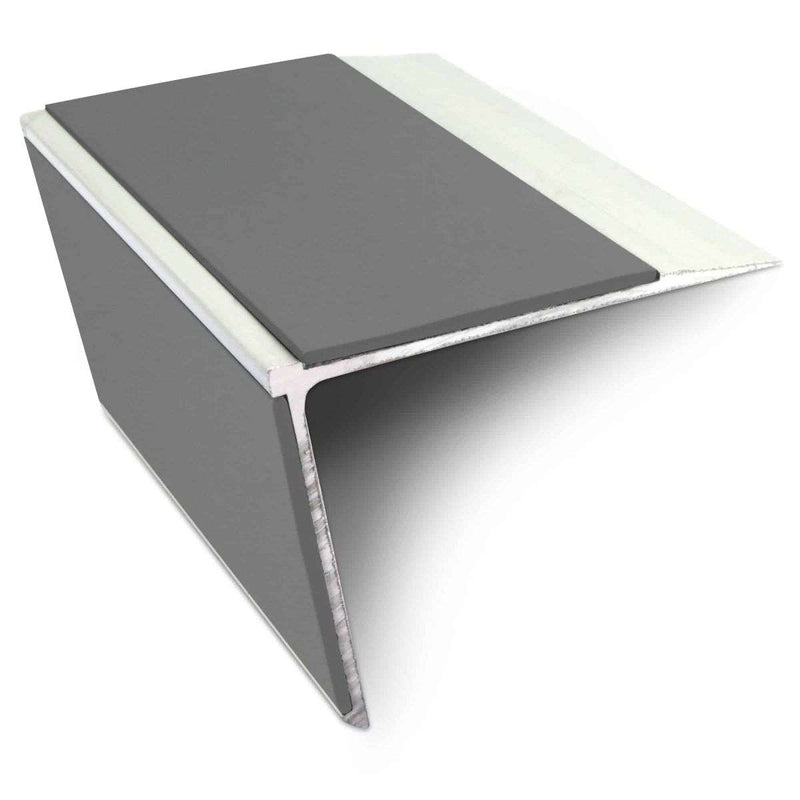 Heavy-Duty Aluminium Stair Nosing 75mm x 58mm Non-Slip Edge Trim