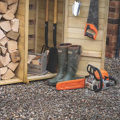 Professional Grade Pent Timber Log & Tool Store Solution