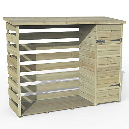 Professional Grade Pent Timber Log & Tool Store Solution