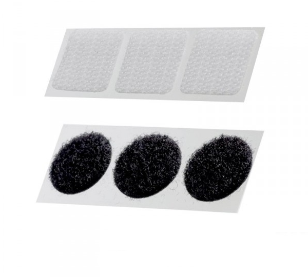 Heavy Duty Black Self Adhesive Stick-On Coins - 6 Pieces