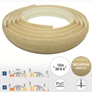 Premium Flex Line PVC Flooring Transition Profile 40mm Flexible Trim for Curved Edges Columns Wet Rooms Quick DIY Installation Waterproof Durable!