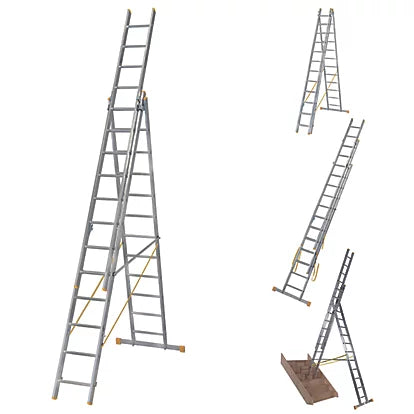 High Durable Lightweight Aluminium Combination Ladder - 7.9m