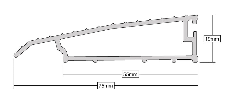 High-Durable Proline AM370  Front Ramp For Adjusting Floor Levels - 75mm