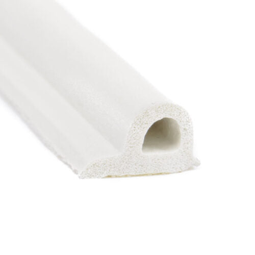 Heavy-Duty White EPDM Rubber P Strip Self-Adhesive For Windows & Doors