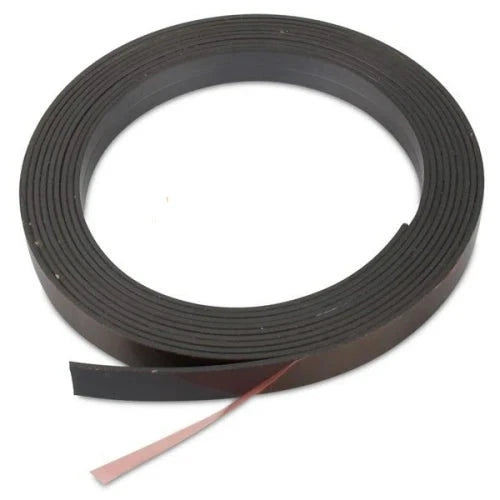 Premium Self-Adhesive Magnetic Tape Strip  For Retail Settings - 12.7mm x 1m