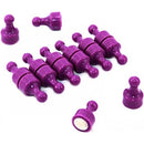 10-Pack Purple Neodymium Tenpin Magnets N38 Grade For Office or Home Use