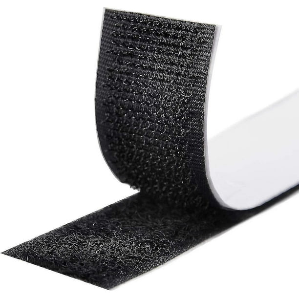 Heavy Duty Black Self Adhesive Stick-On Tape - 5m