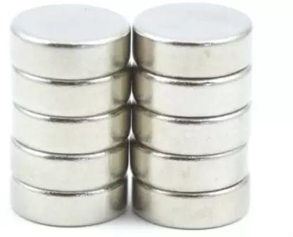 Pack of 10 N35  Grade Silver Neodymium  3mm  Disc Magnets