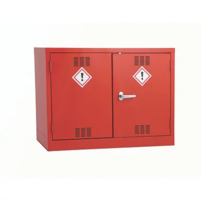 Premium Red 1-Shelf Pesticide Cabinet Safe Storage For Pesticides - 915mm