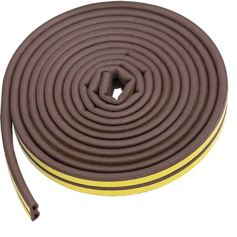 High-Durable Self-Adhesive EPDM Brown Rubber P Strip For Frames and Windows