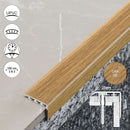 Mycks Premium PVC Wood Effect Stair Nosing Edge Trim High-Performance Durable & Noise-Reducing Perfect Finish for Home & Commercial Use