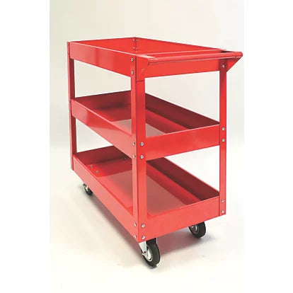 Industrial Grade 3-Tier Mechanics Service Cart For Garages & Warehouses
