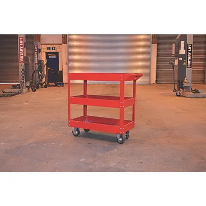 Industrial Grade 3-Tier Mechanics Service Cart For Garages & Warehouses