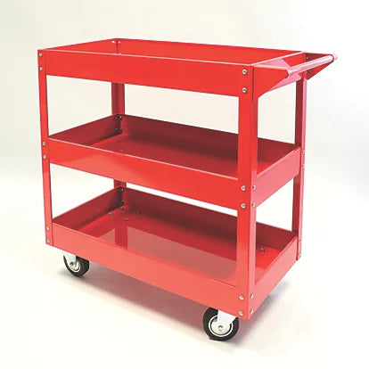 Industrial Grade 3-Tier Mechanics Service Cart For Garages & Warehouses