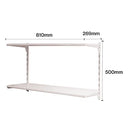 High Quality White Powder-Coated Steel Home Office Shelving Unit For Storage Solution