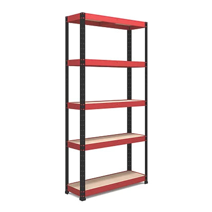 Premium Grade 5-Tier Powder-Coated Steel Shelving Unit For Garage or Warehouse Use