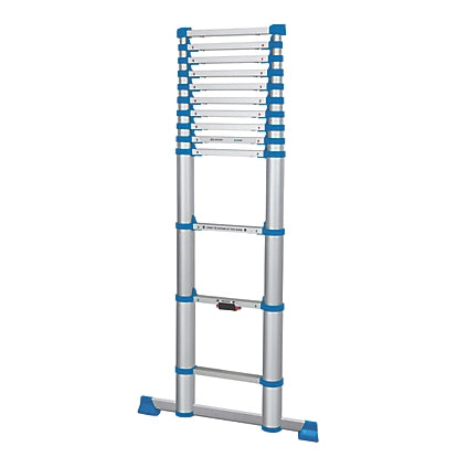 Industrial Grade Aluminium Telescopic Ladder For Home or Professional Use - 3.8m