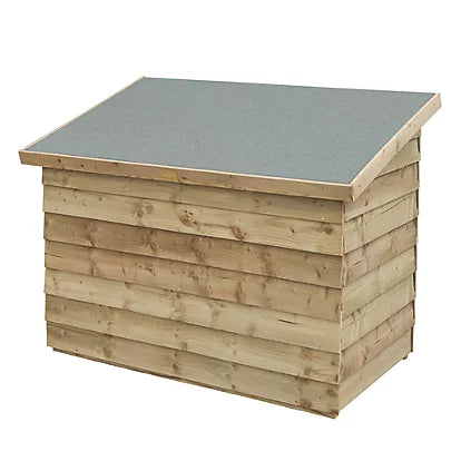 Highly Durable Overlap Timber Patio Box Storage For Garden Tools - 3'-6" x 2'